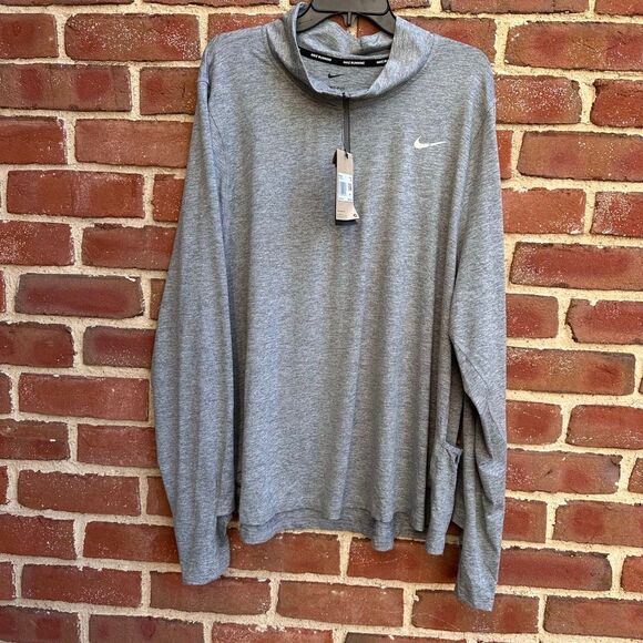 Nike Element Womens 1/2 Zip Running Top gray Plus Size 1X NWT - Picture 7 of 15